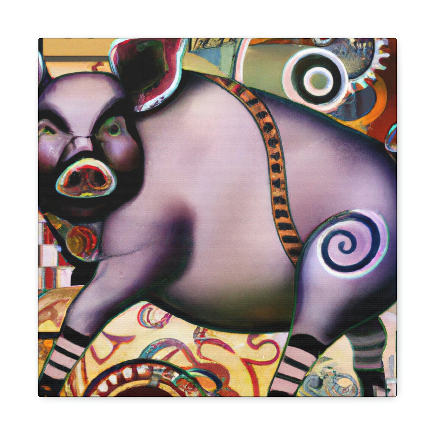 Pig of Affluence. - Canvas