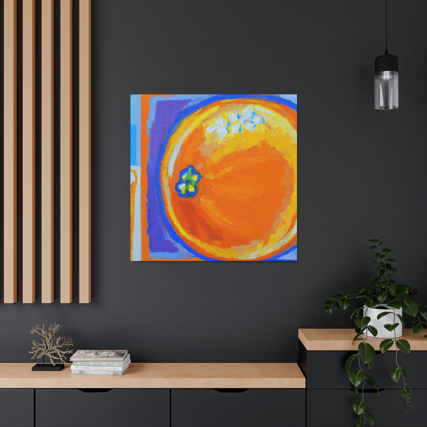 "Orange Abstract Brilliance" - Canvas