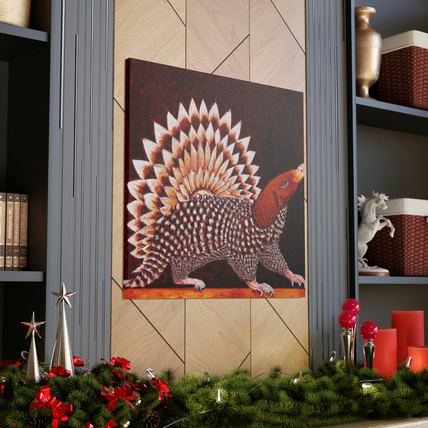 Gleaming Art Deco Pangolin - Canvas