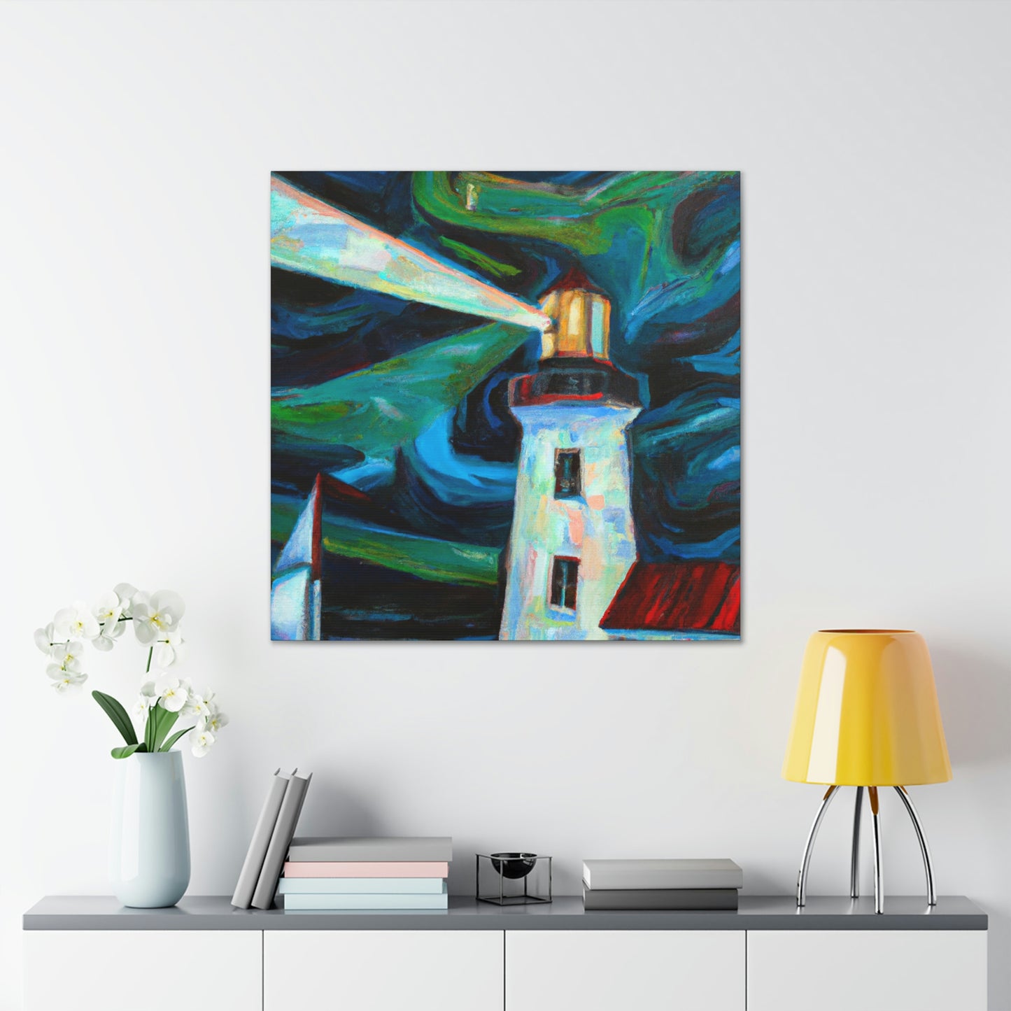 "Lighthouse on the Shore" - Canvas