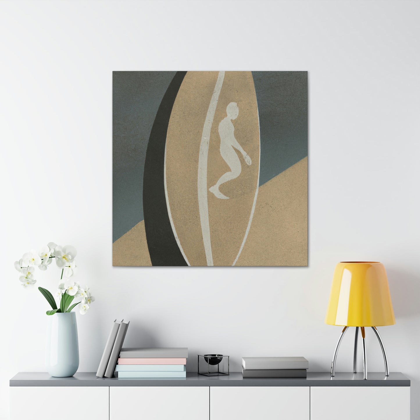 Surfing in Simplicity - Canvas