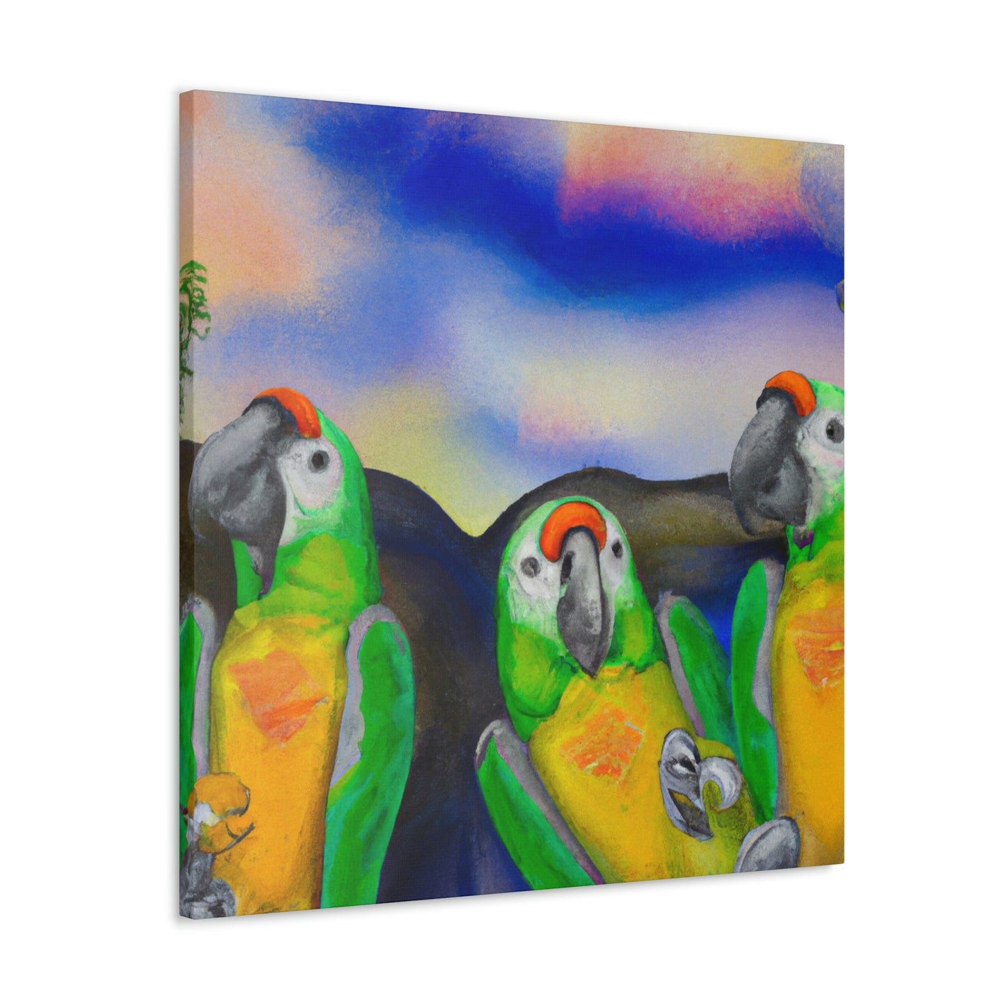 Parrots of Paradise Surreal - Canvas