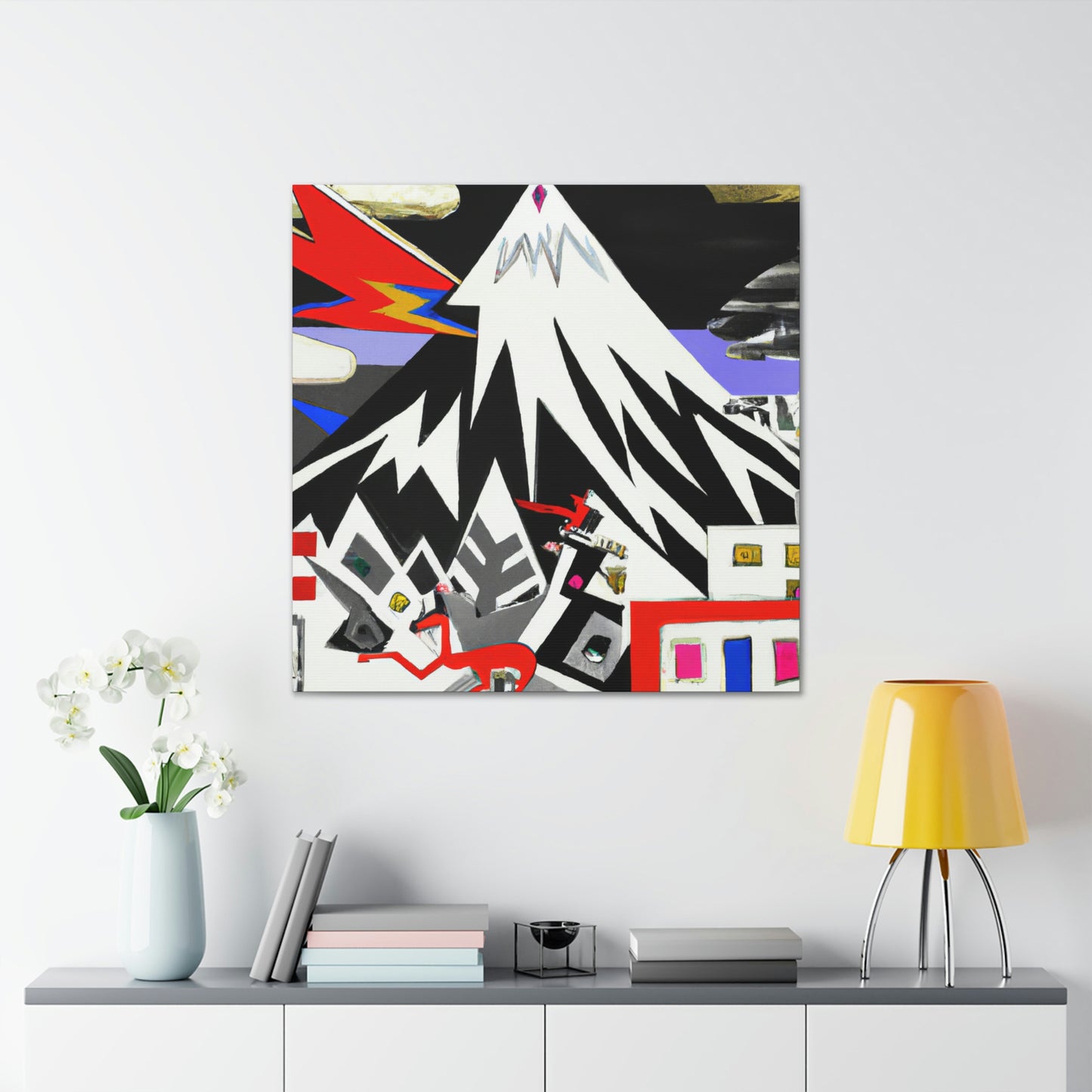 Snowy Mountain Utopia - Canvas