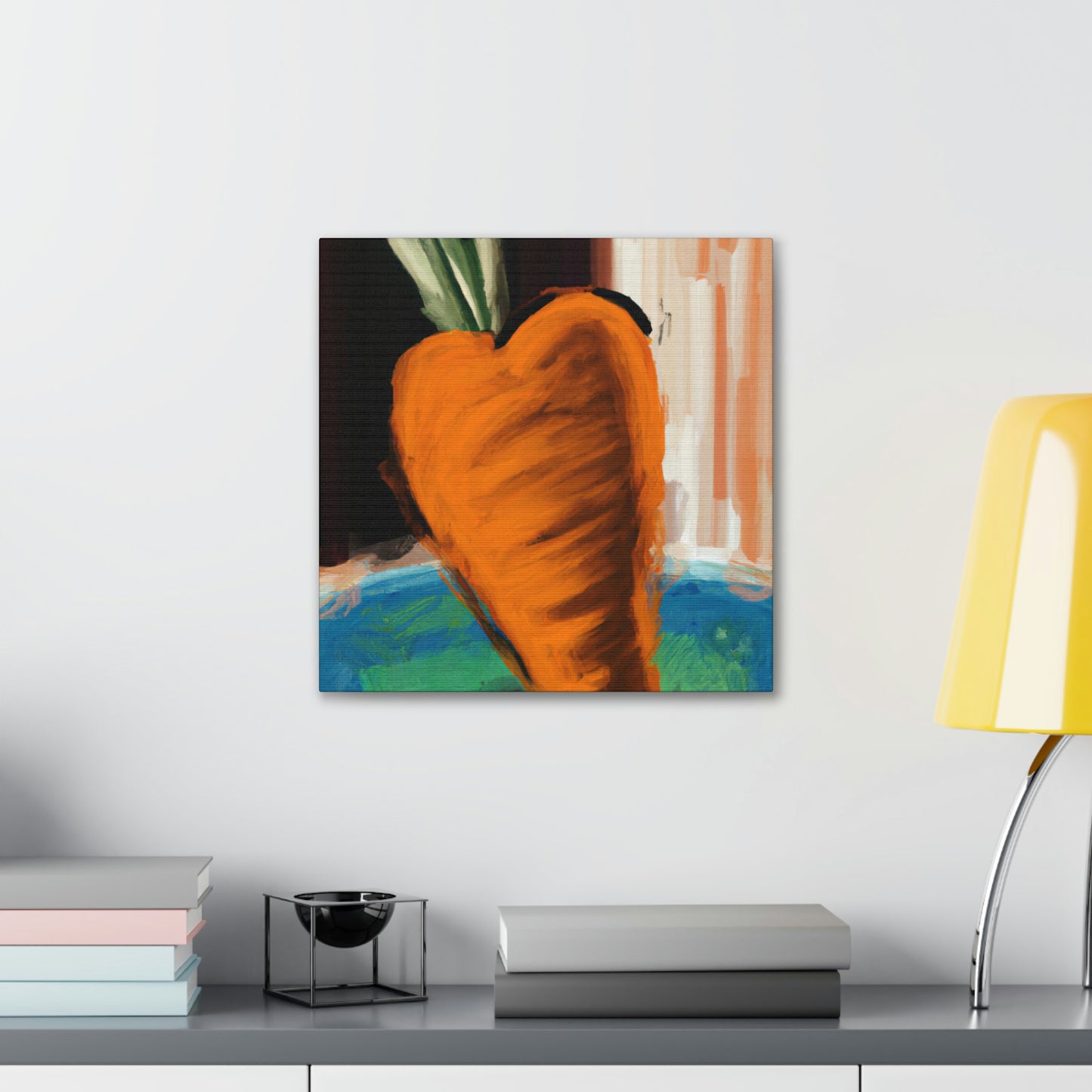 Carrot's Expressionist Glow - Canvas