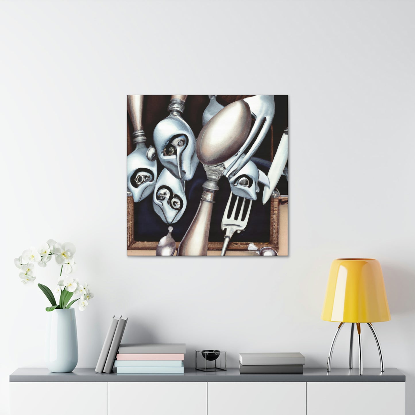 Cutlery in the Clouds - Canvas