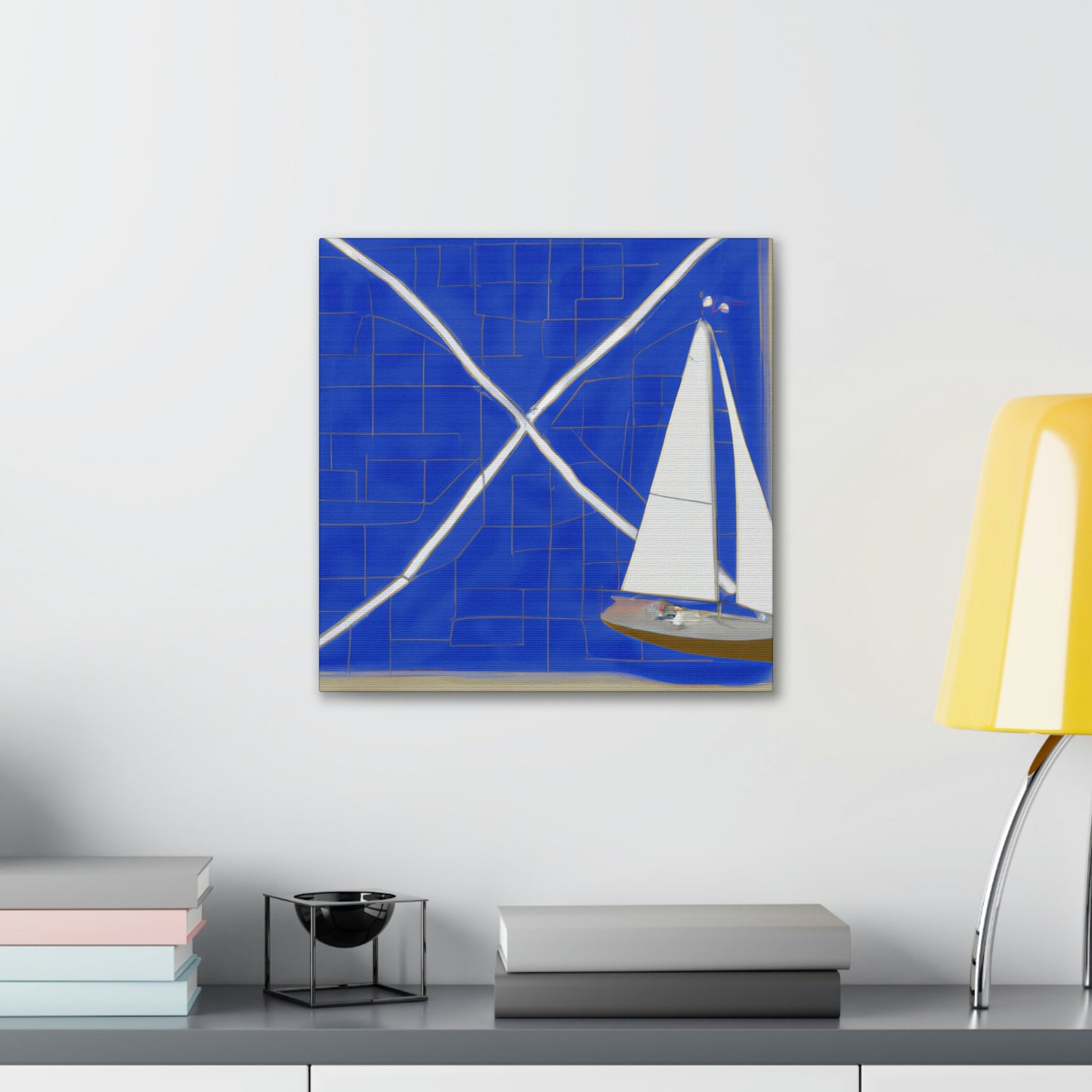 Nautical Minimalism Chart - Canvas