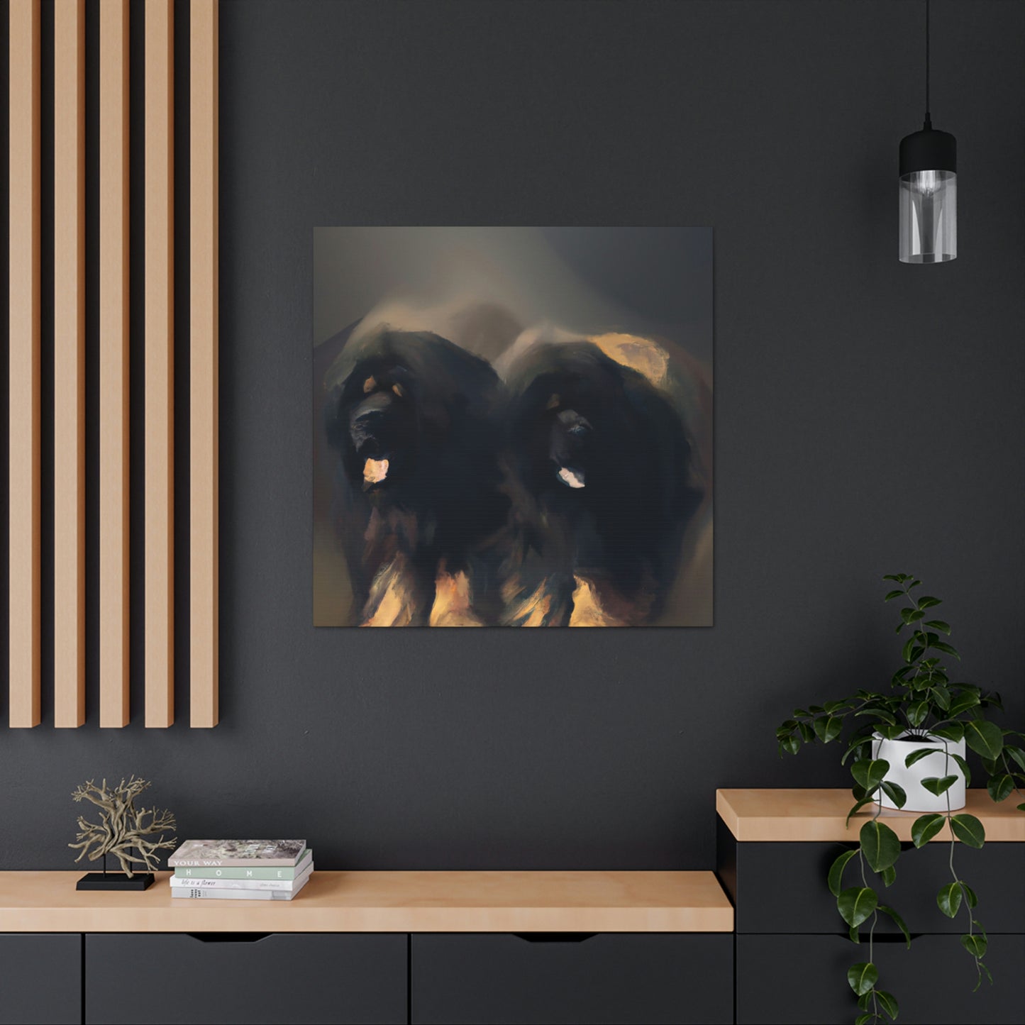 "Tibetan Mastiff Minimalism" - Canvas