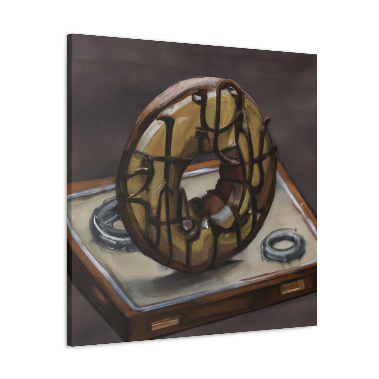 "The Steamy Doughnut Shop" - Canvas