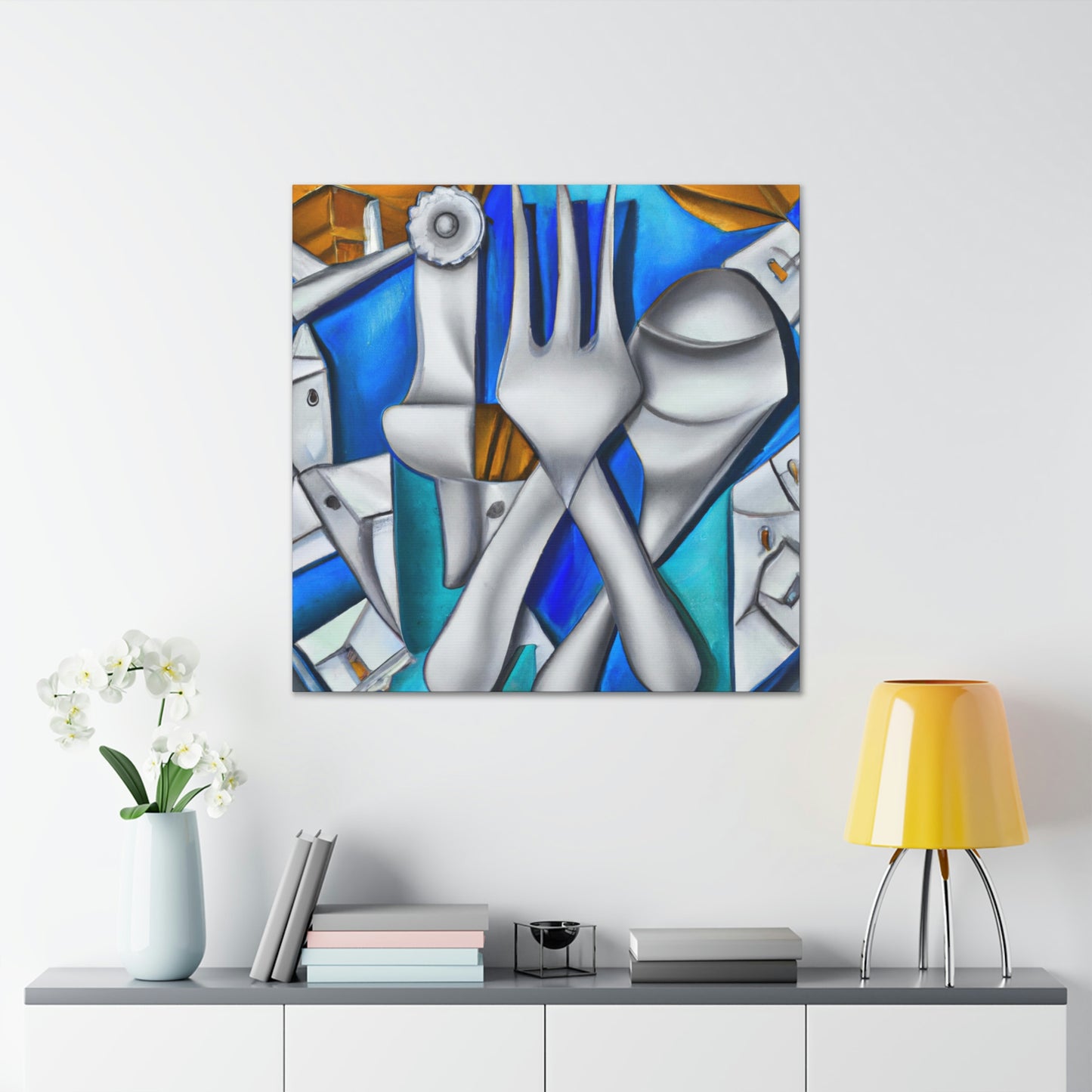 Silverware in Reflection - Canvas