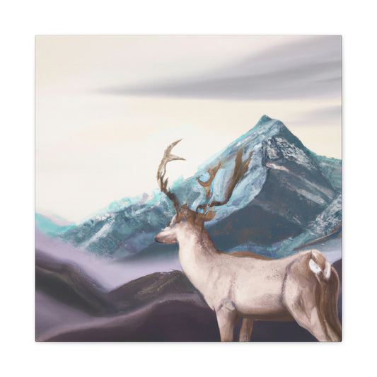 Deer in Baroque Splendor - Canvas