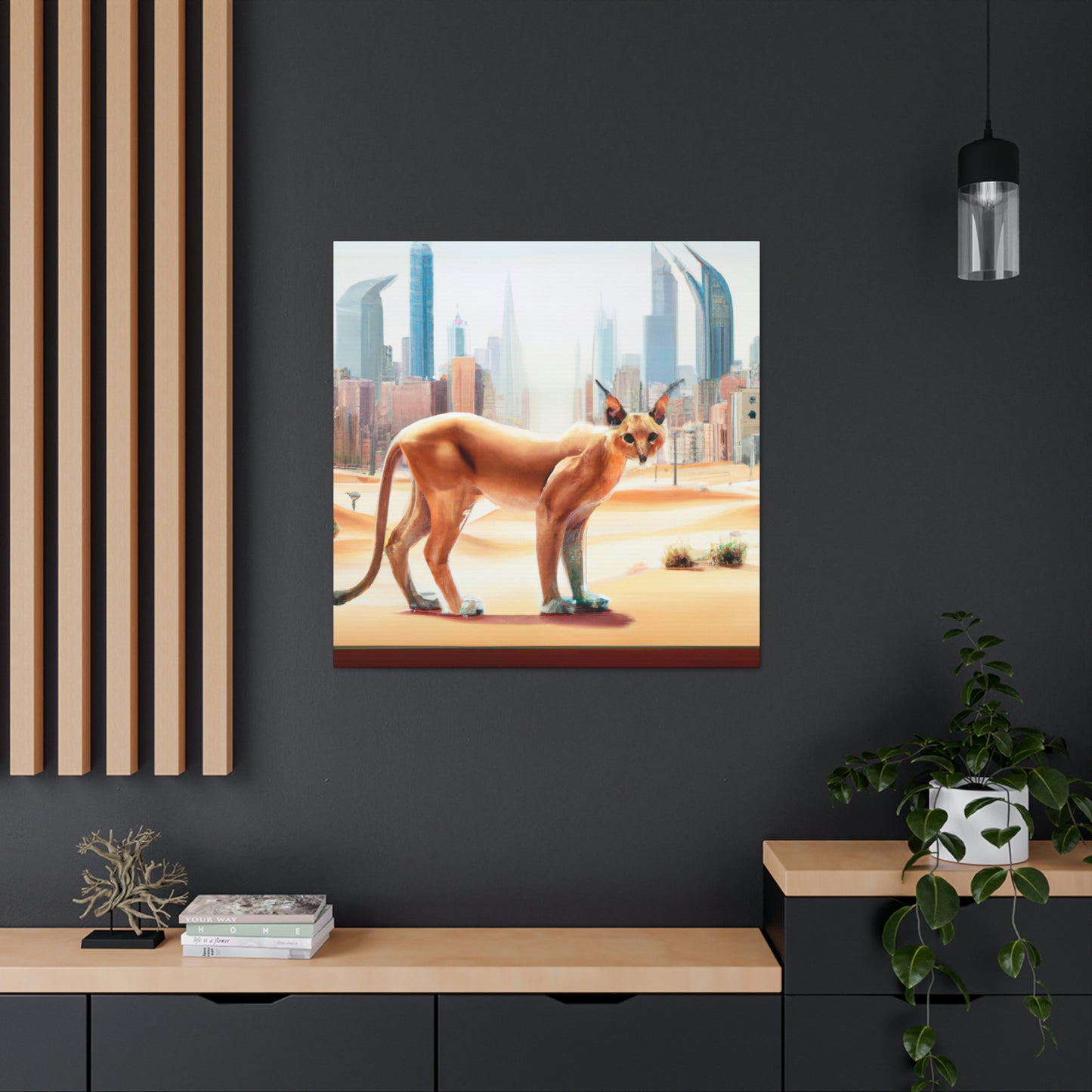 "Caracal in the City" - Canvas