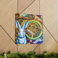 Rabbit in Neoclassicism - Canvas