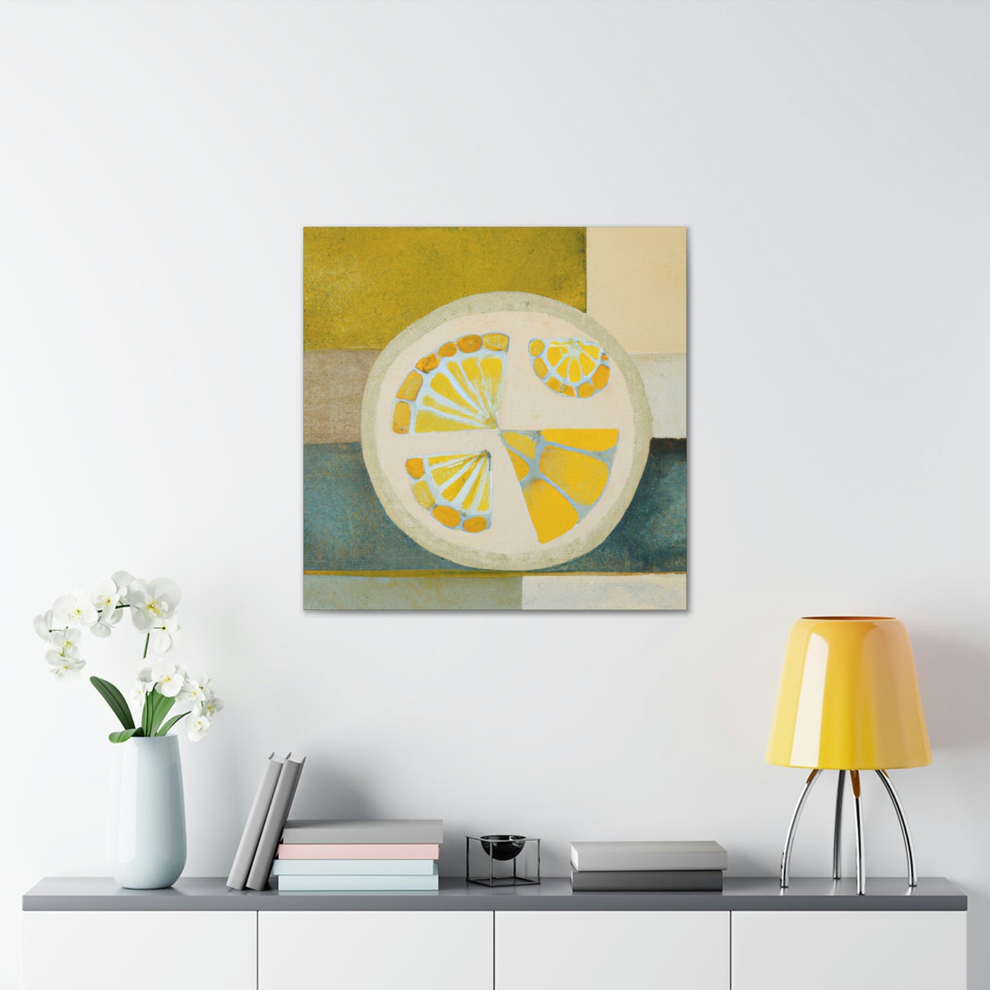 Lemons in Art Deco - Canvas