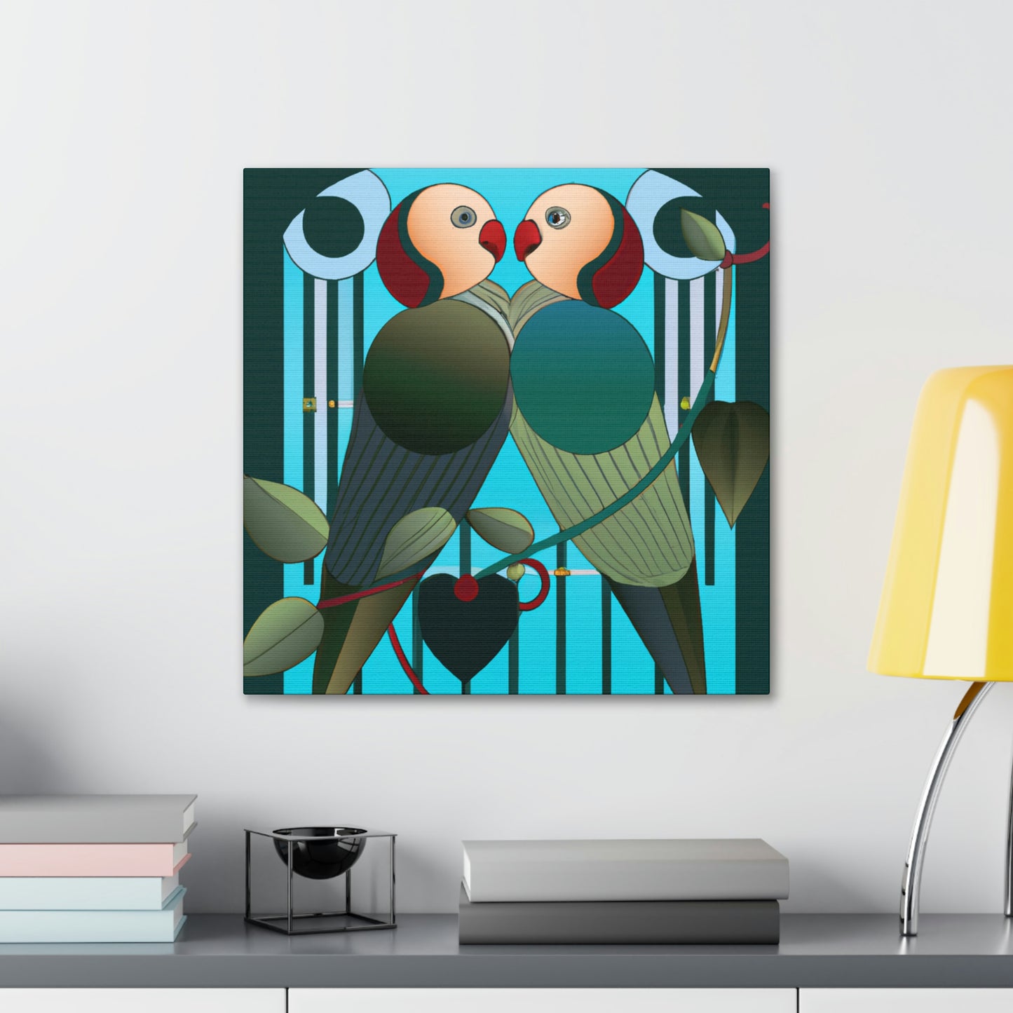 Lovers in Art Deco - Canvas