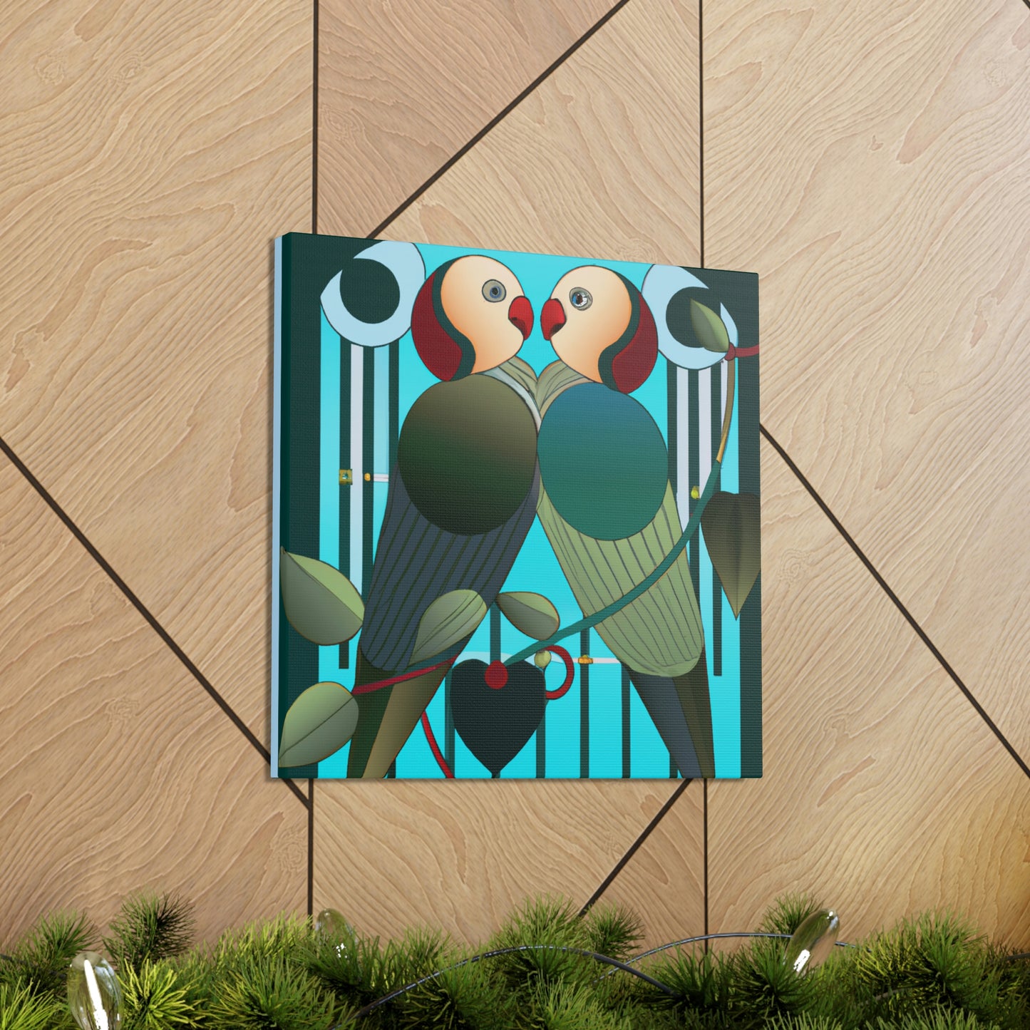 Lovers in Art Deco - Canvas