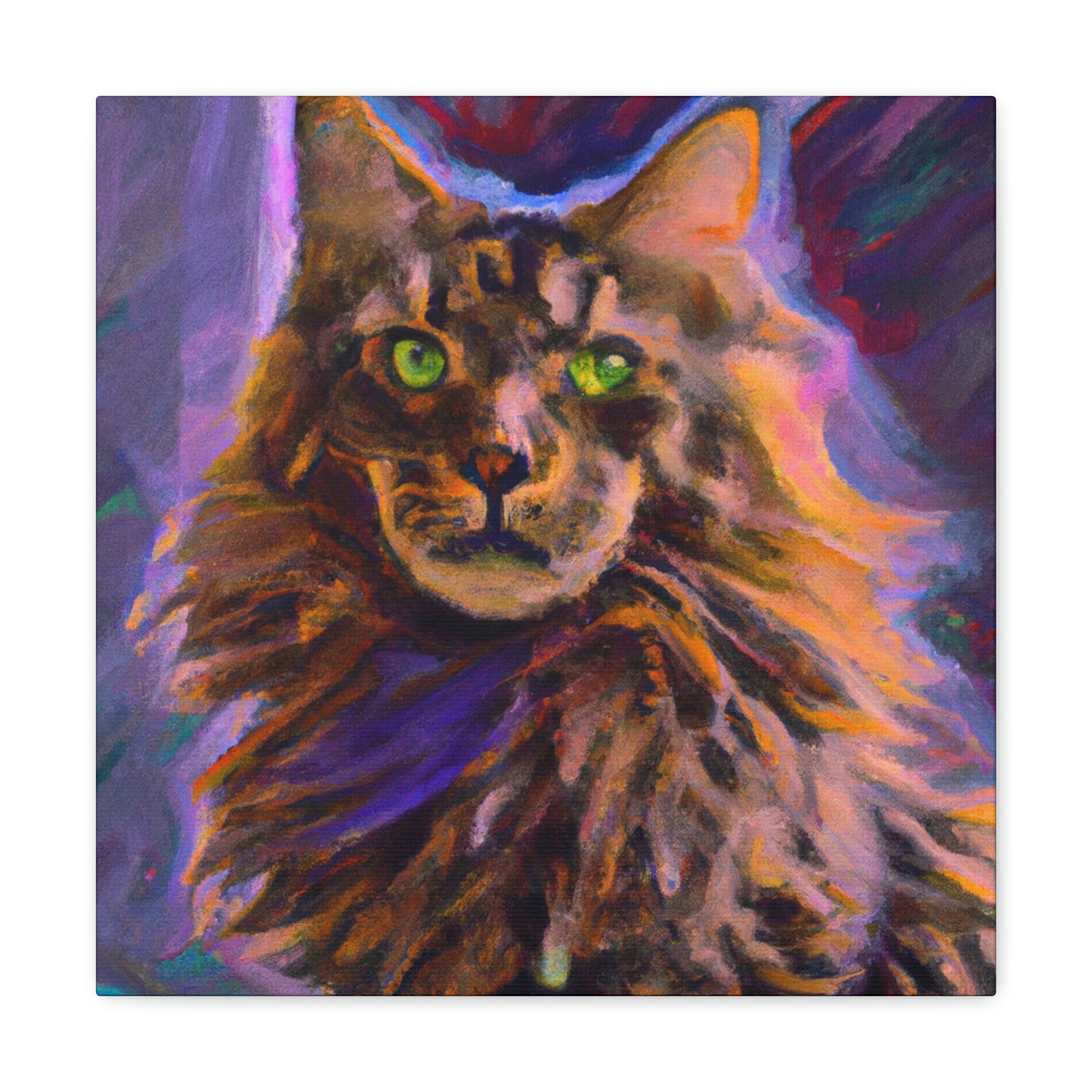 Fur of Maine Coon - Canvas