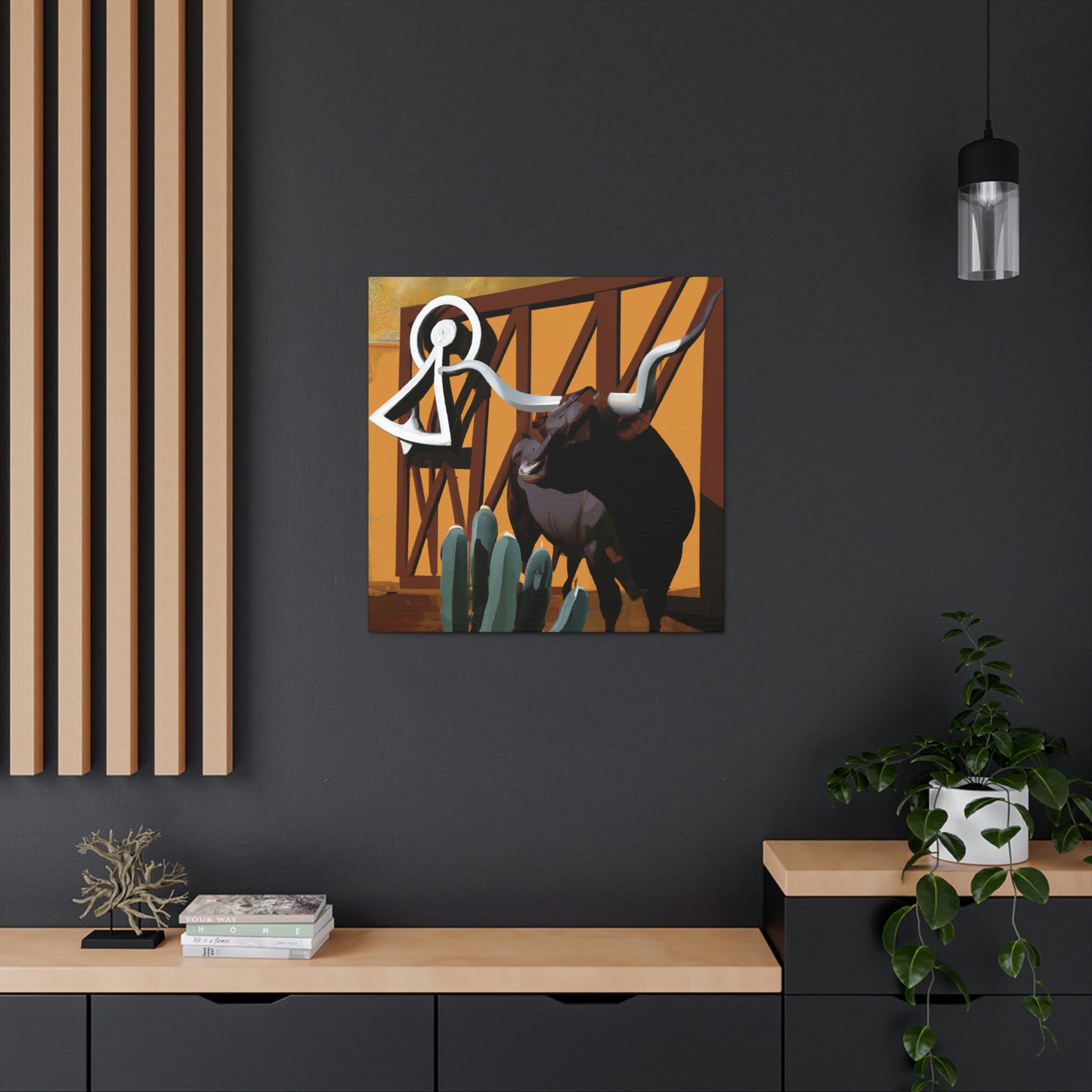 Lone Star Longhorns - Canvas