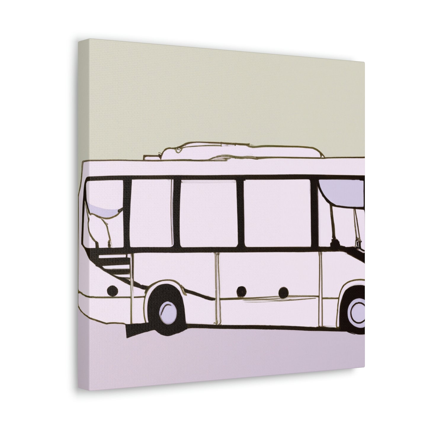 "Bus of Minimalism" - Canvas