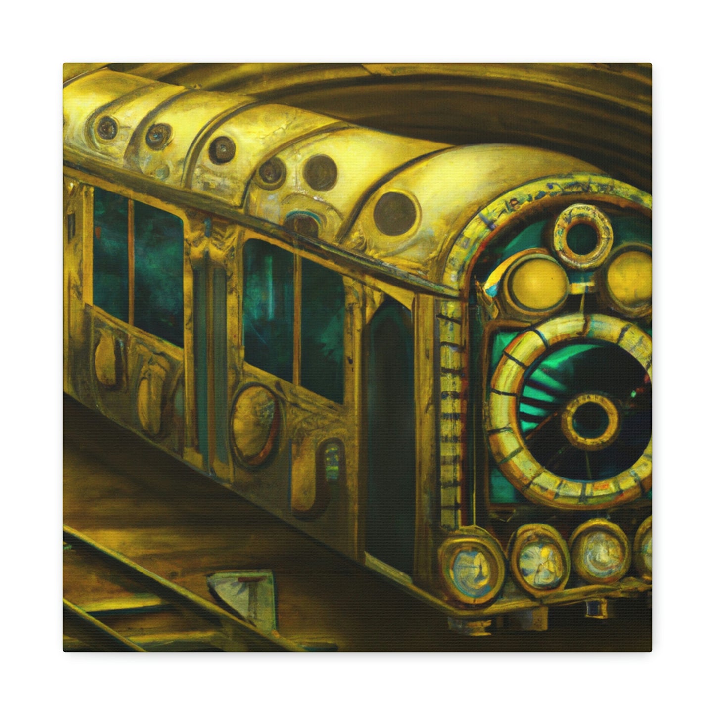 Subway Train Steampunk - Canvas