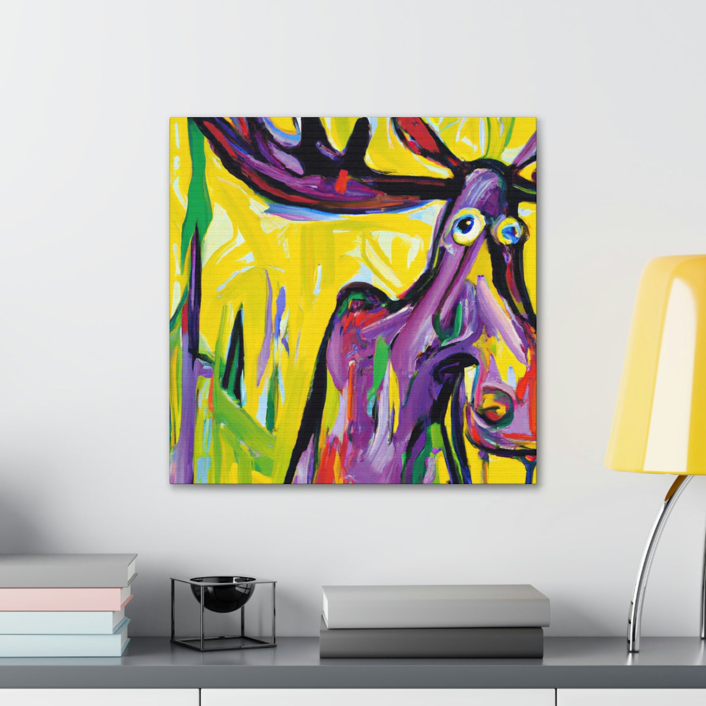 Moose Amidst Wilderness - Canvas