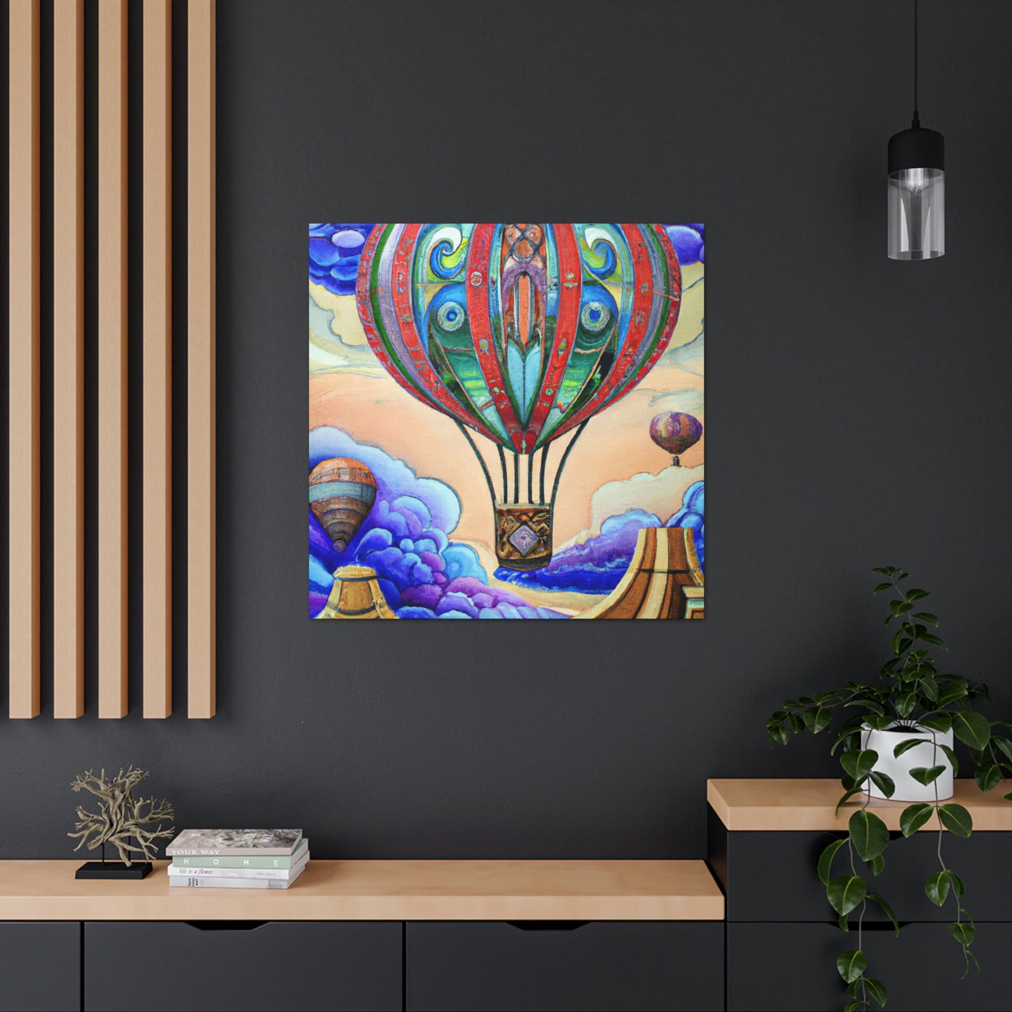 "Aerial Escapade Ballooning" - Canvas