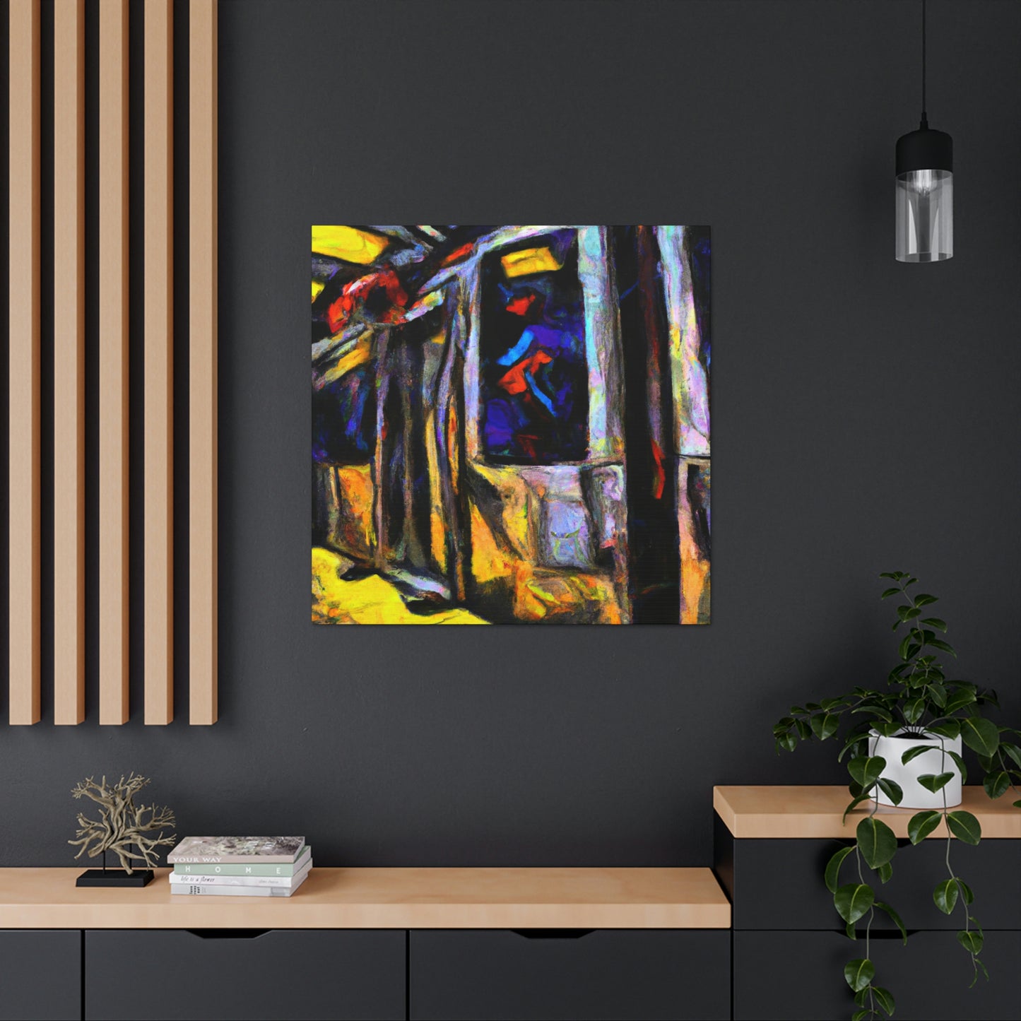 Subway Train - Primeval - Canvas