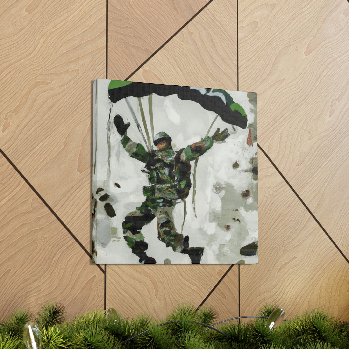 Paratrooper in Flight - Canvas