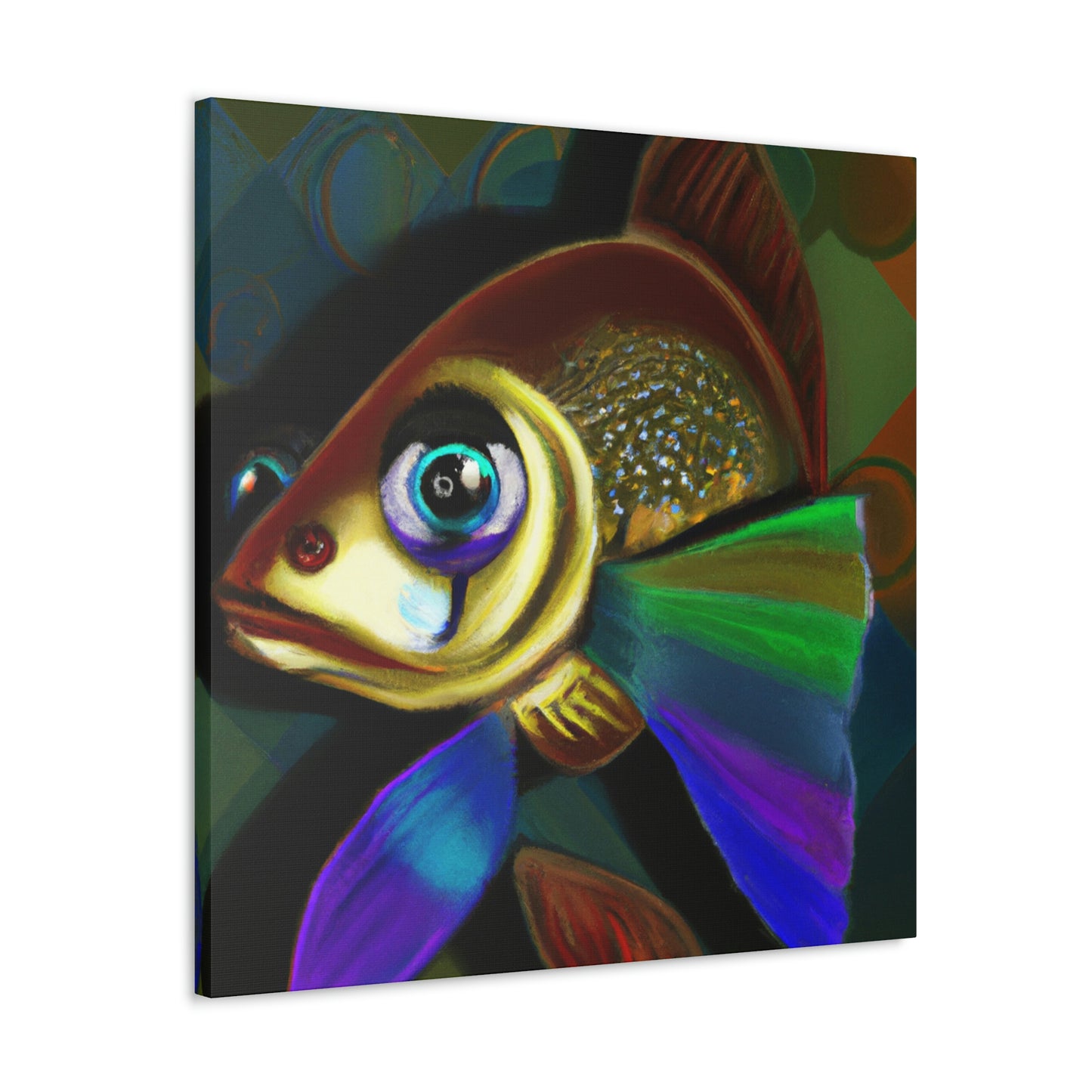 Guppy Art Deco Swirl - Canvas