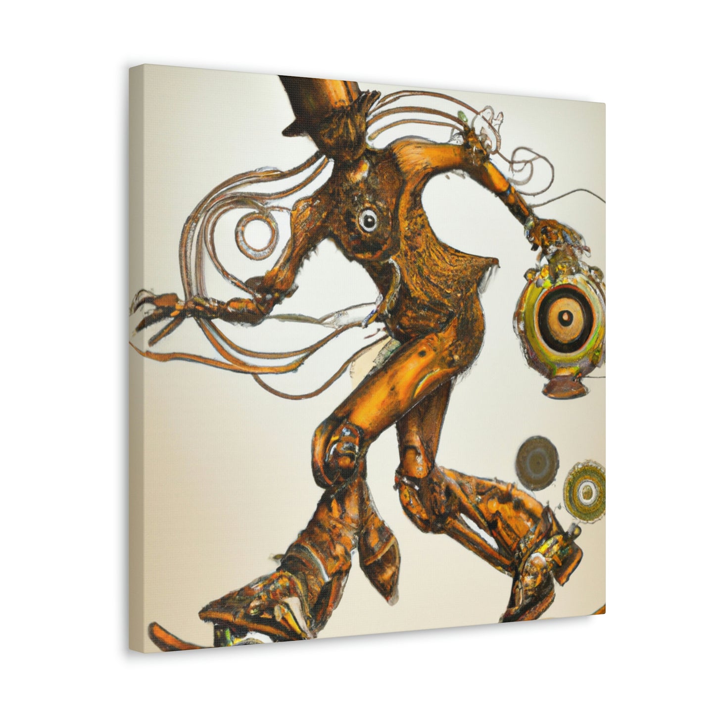 Skateboarding in Steampunk - Canvas