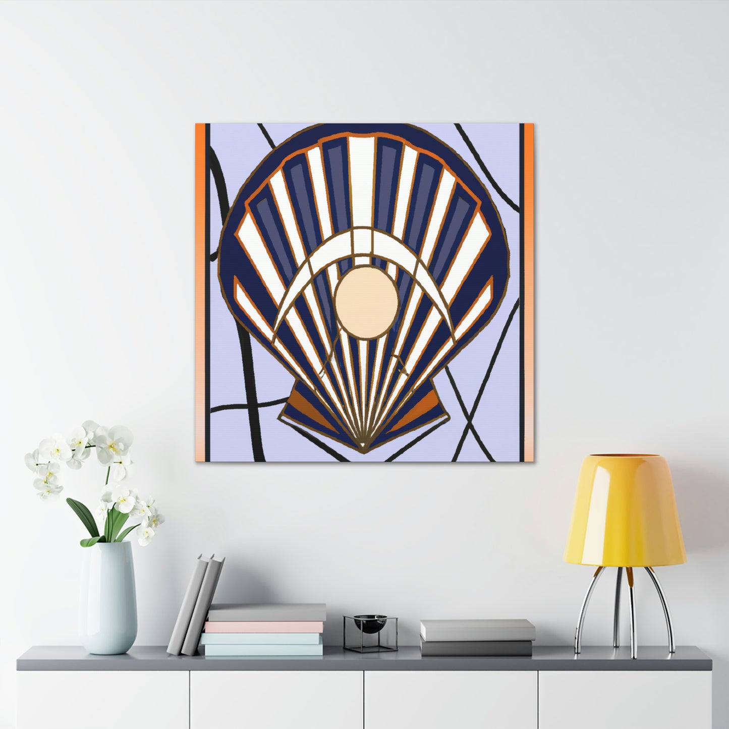 Shimmering Clam Reflection - Canvas