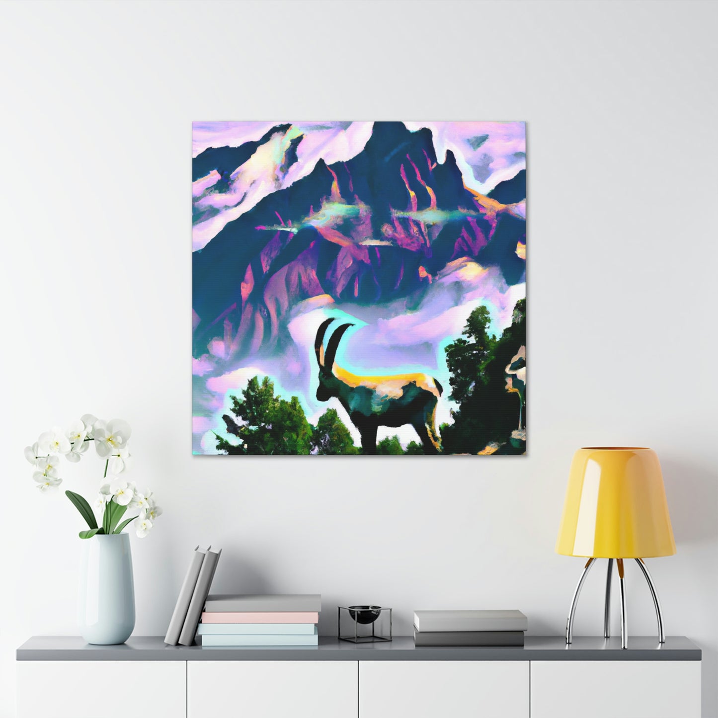 "Chamois in Art Deco" - Canvas