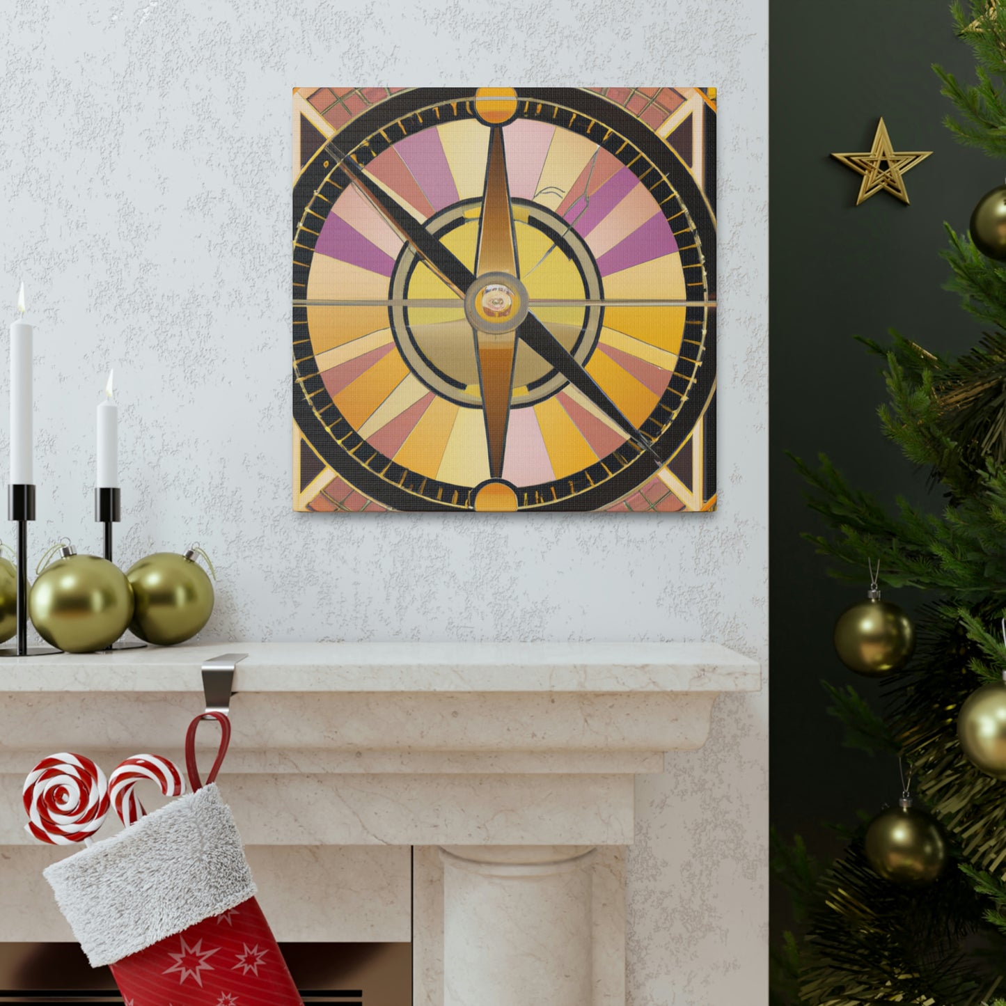 "Compass of Art Deco" - Canvas