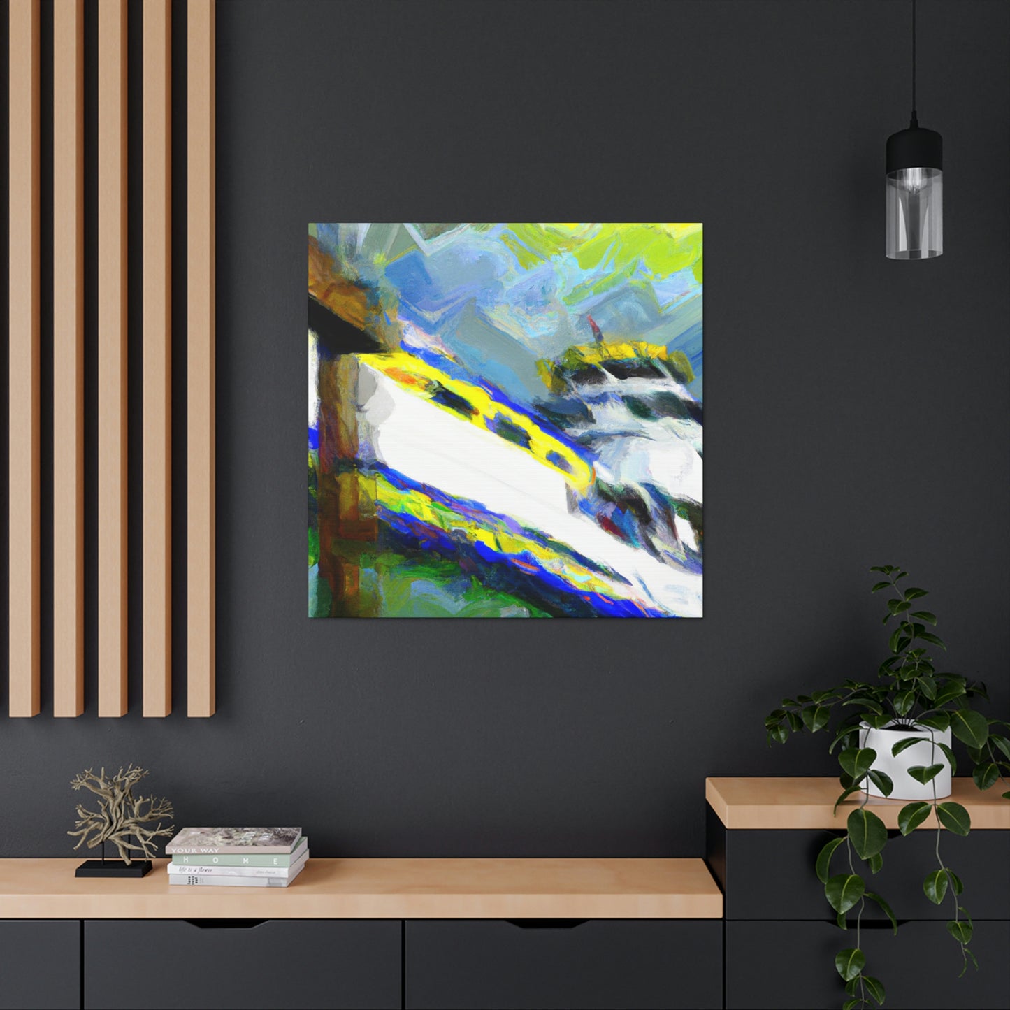 Ferry Across The River - Canvas