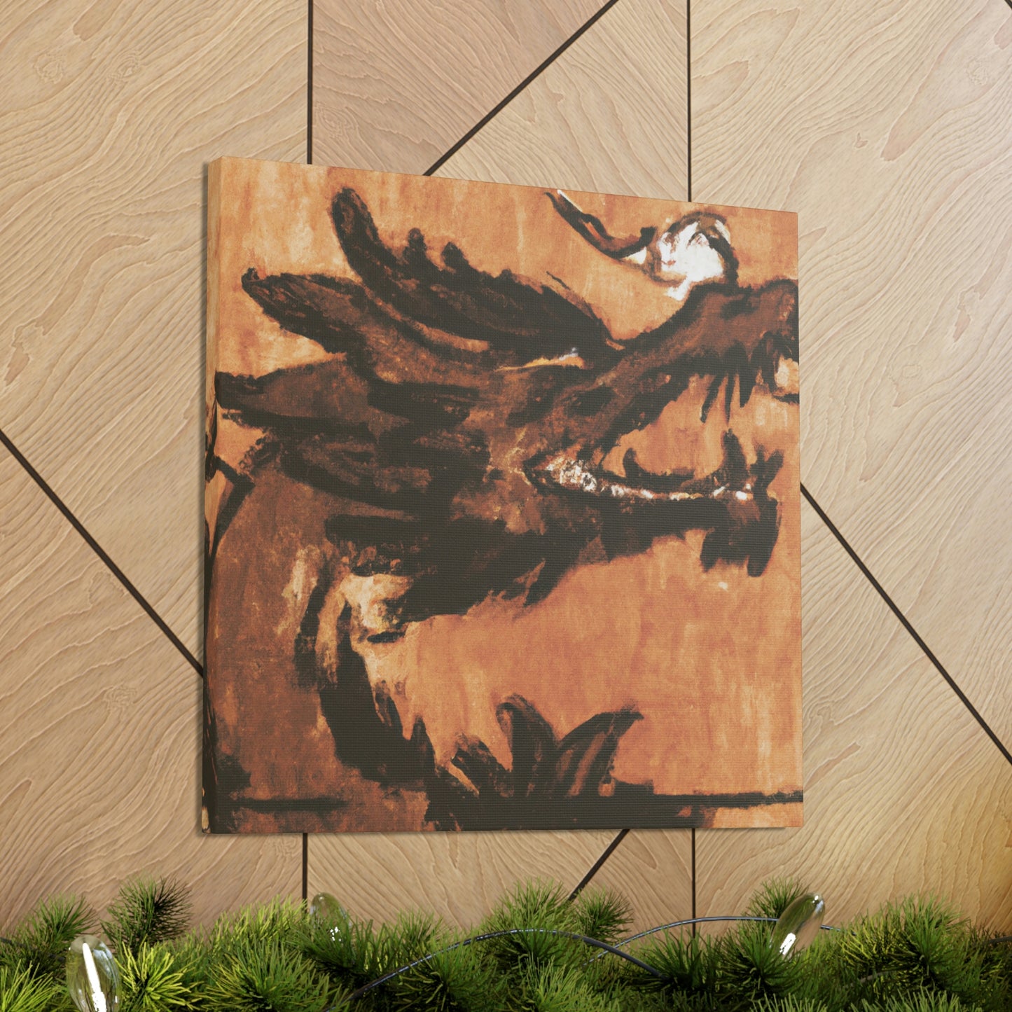 "Dragon In Cloudscape" - Canvas