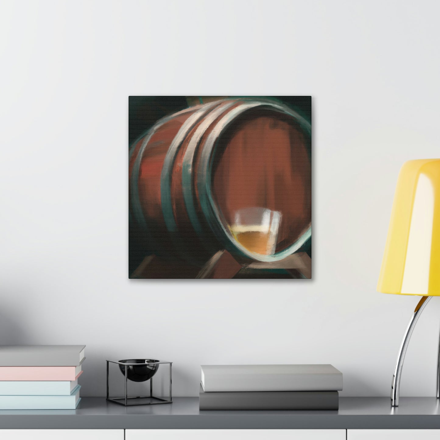 Whiskey in Oak Barrel - Canvas