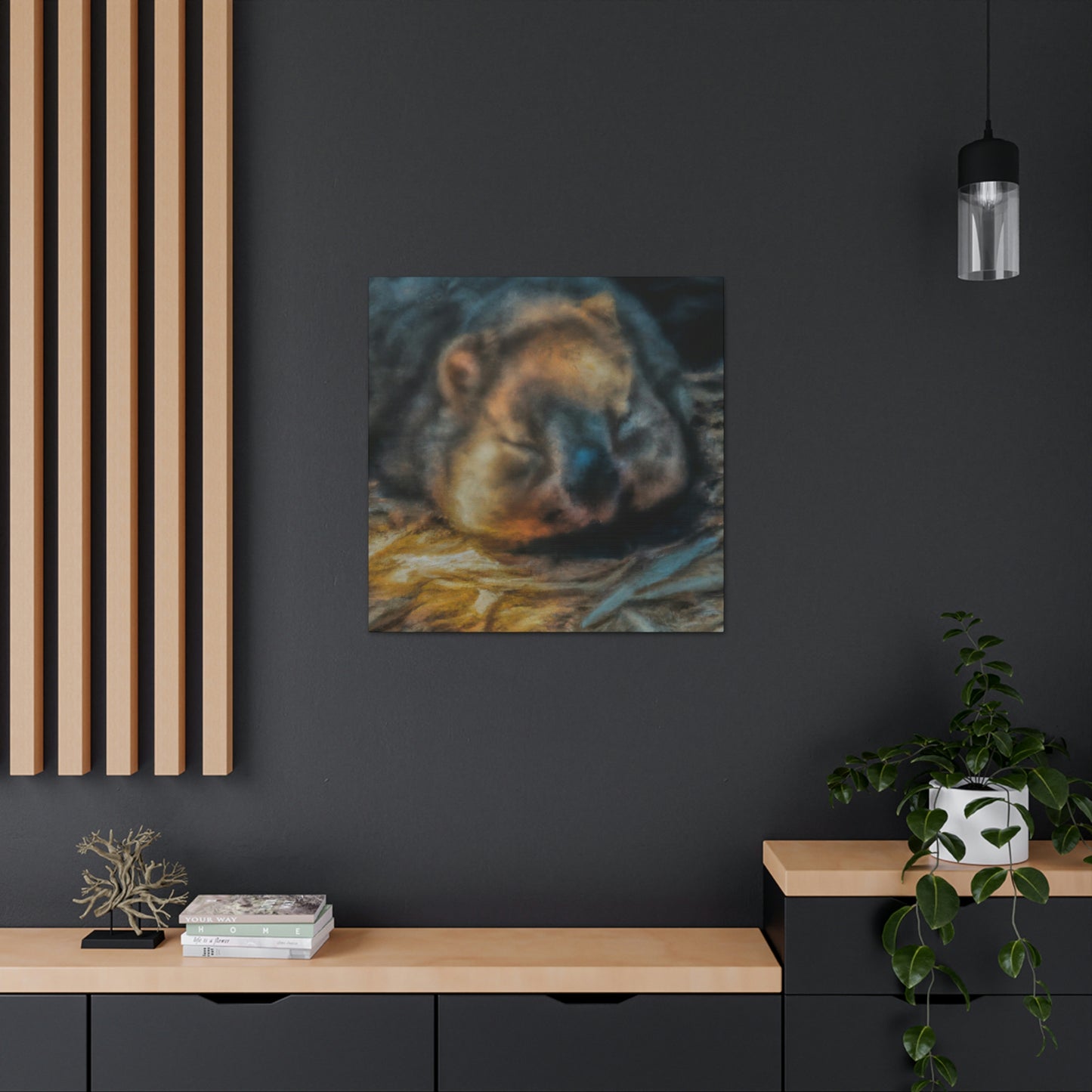 Wombat Abstract Nocturne - Canvas