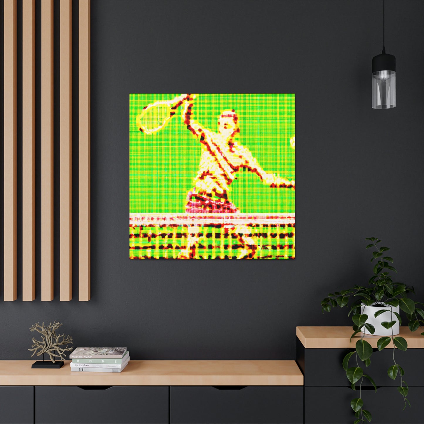 Tennis Pointillist Piece - Canvas