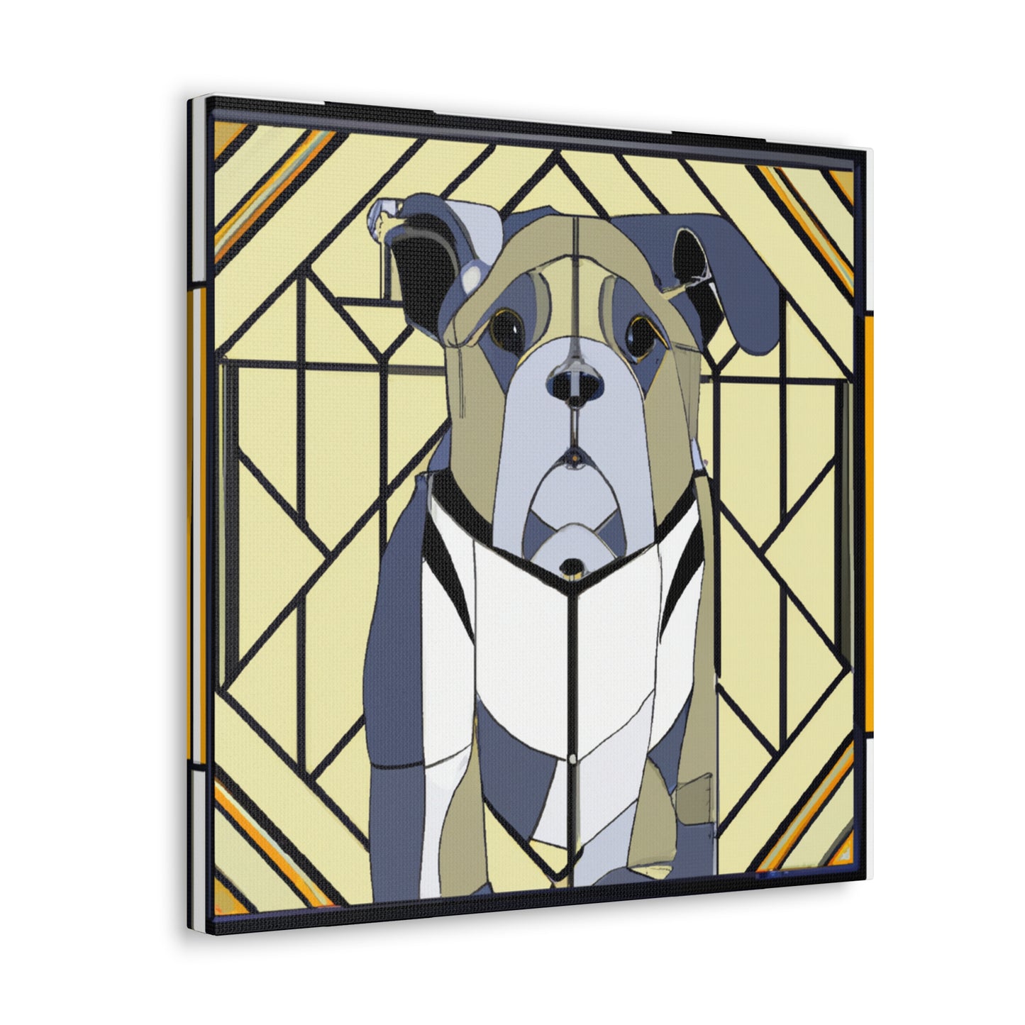 "Bulldog's Regal Roar" - Canvas