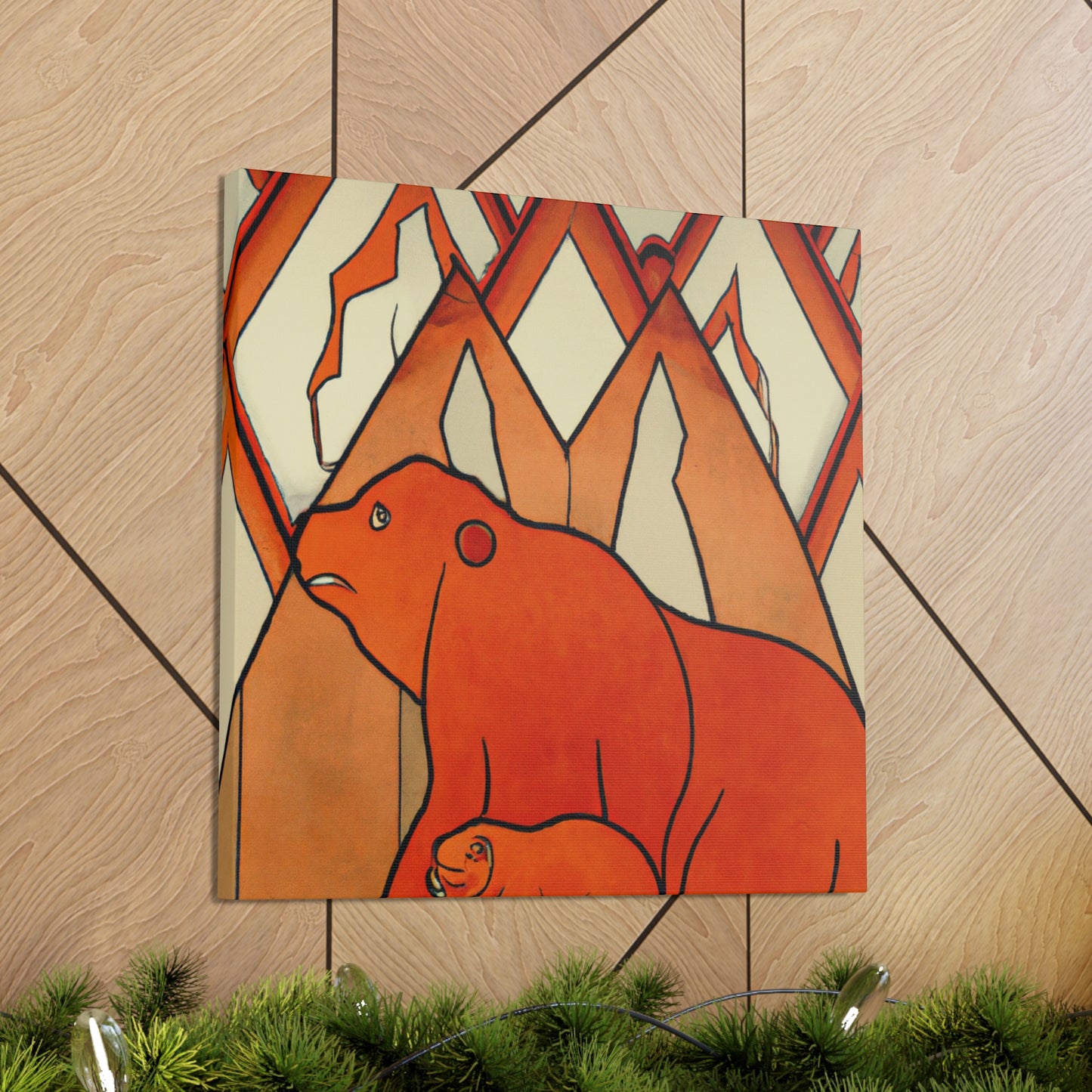 "Bear in Art Deco" - Canvas