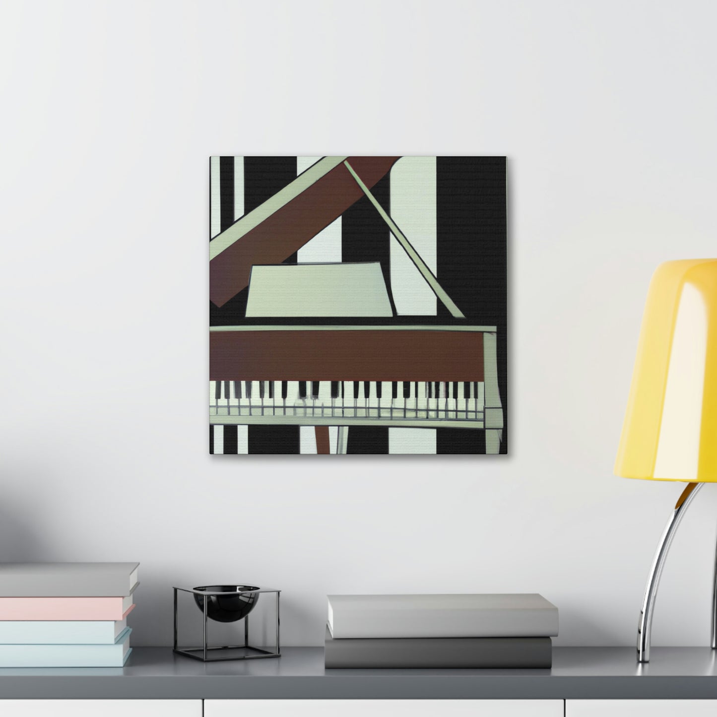 "Piano's Artful Cadence" - Canvas