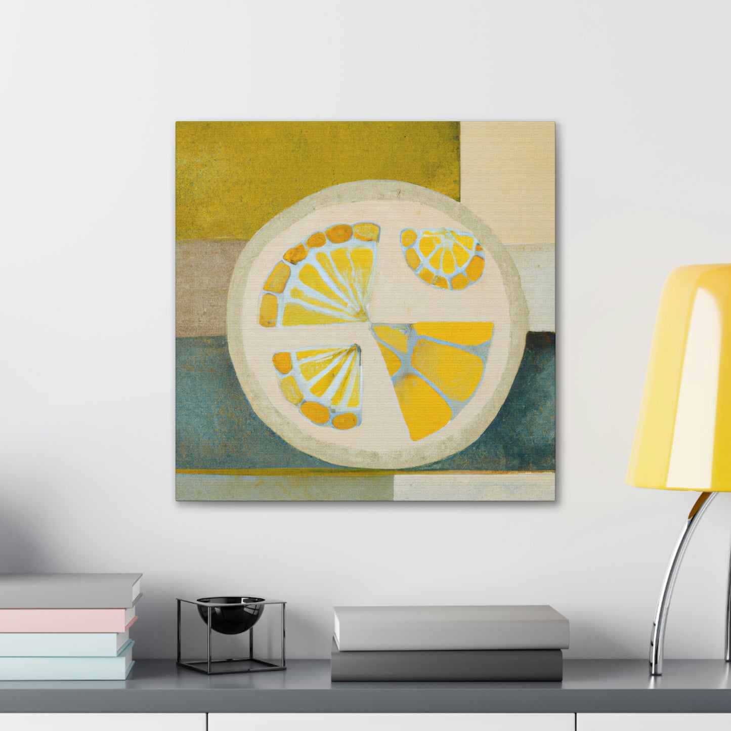 Lemons in Art Deco - Canvas