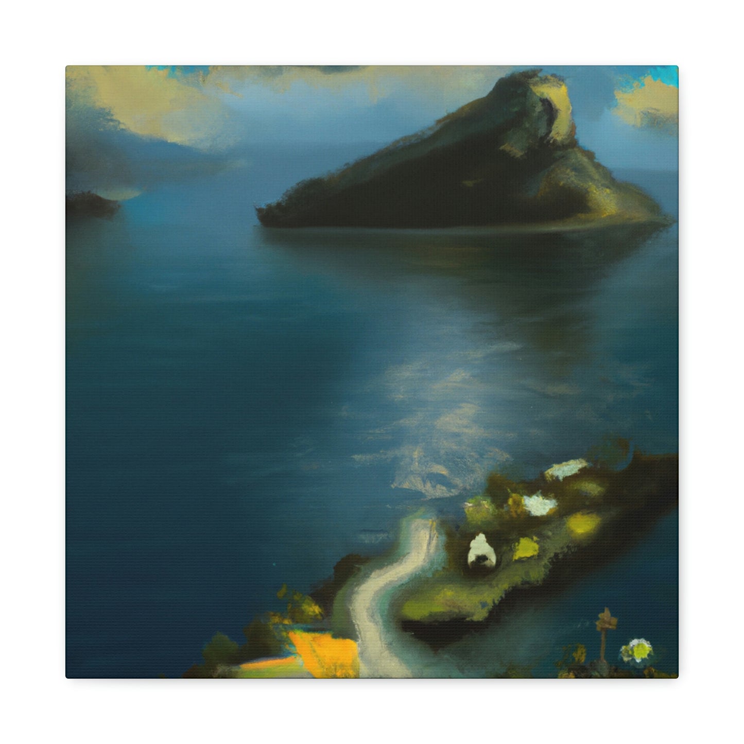 Island in Abstract Space - Canvas