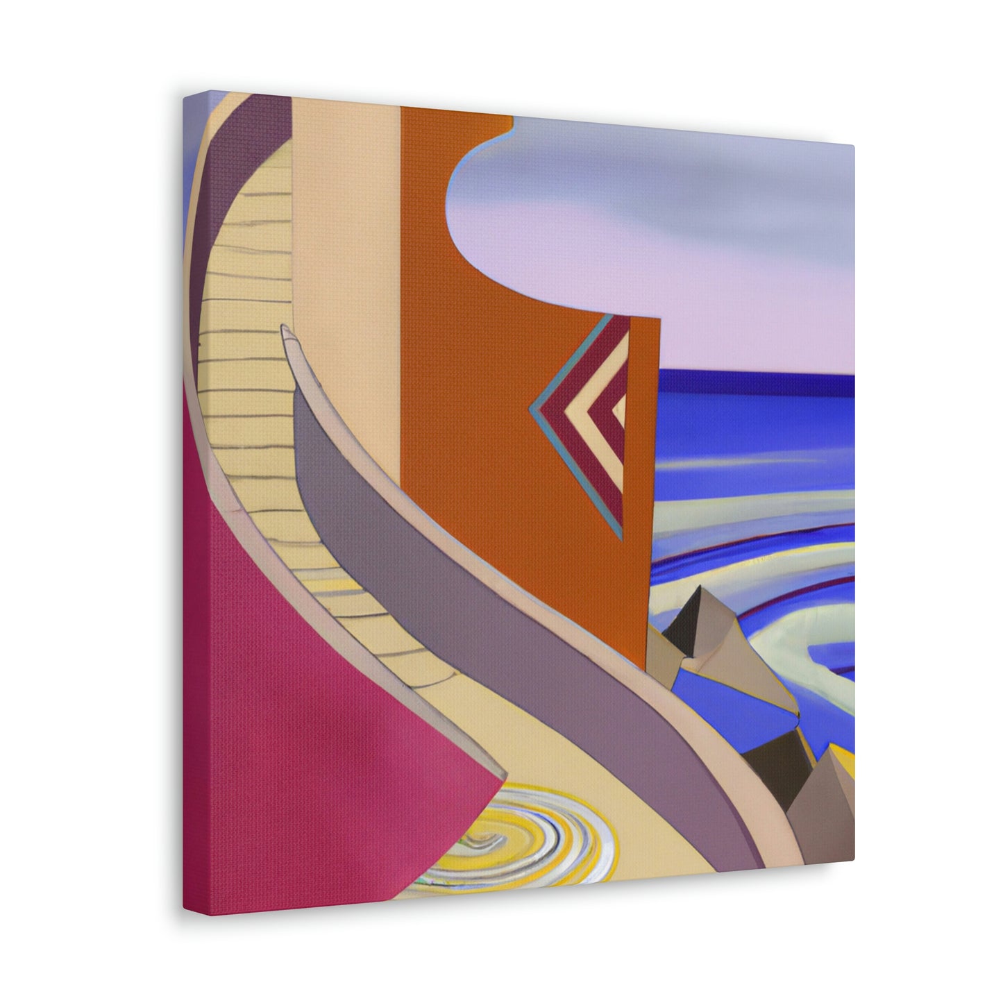 "Glistening Seawall Dream" - Canvas