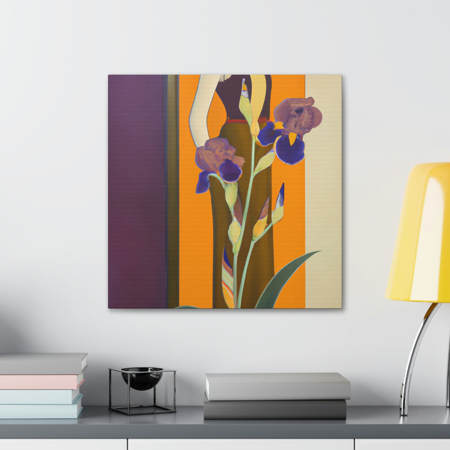 Iris in Splendor Glows - Canvas