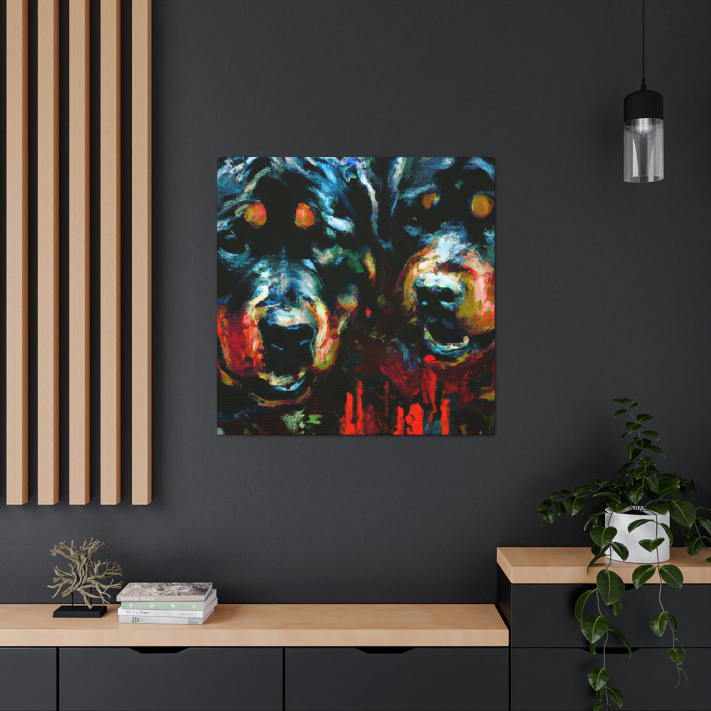 "Rottweiler in Impressionism" - Canvas