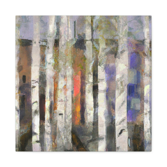 Birch Trees in Bloom - Canvas