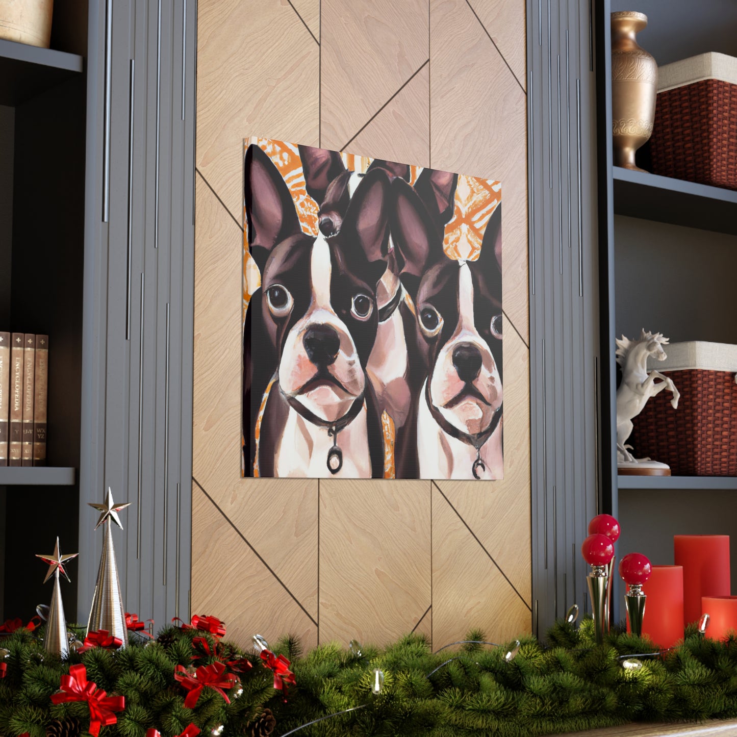 "Boston Terrier Splendour" - Canvas