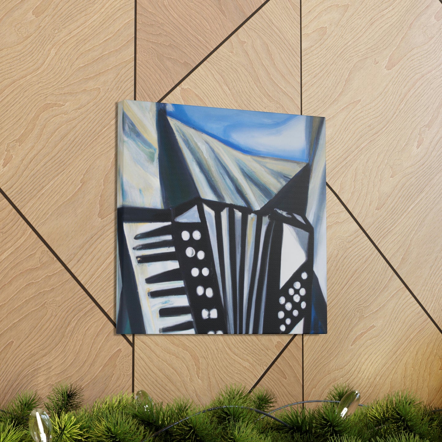 Accordion in Expressionism - Canvas