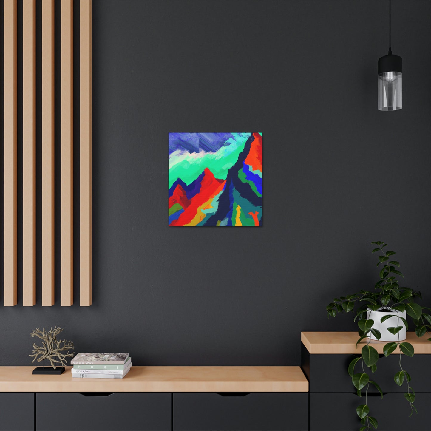 Mountain Majesty Abstract - Canvas