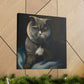 "Feline Impressionism Bliss" - Canvas